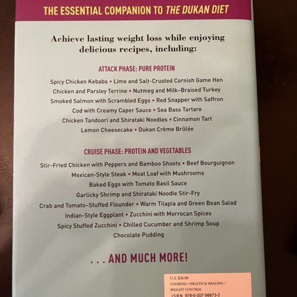 Dukan Diet Cookbook by Dr. Pierre Dukan. (books /x) - Picture 2 of 2